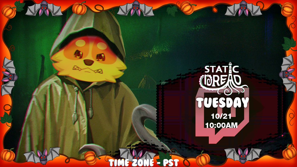 CaneIko's tweet photo. FRIEND WEEK OF SPOOKS!
COLLABS:
10/18-#LittleNightmares3 w/@PuptatoPlays
10/19-#BloodTypers w/@S_R_Studios @IkoManager @NobunagaPrinny
IKO STREAMS:
https://t.co/52rYKReIBq
https://t.co/J9PvftMohn
MERCH:
https://t.co/PC0BzGQulw
TAGS:
#PawSquad-FANS
#IKOTIME-LIVE
#PawPrints-ART https://t.co/S2ZIMiaE0h