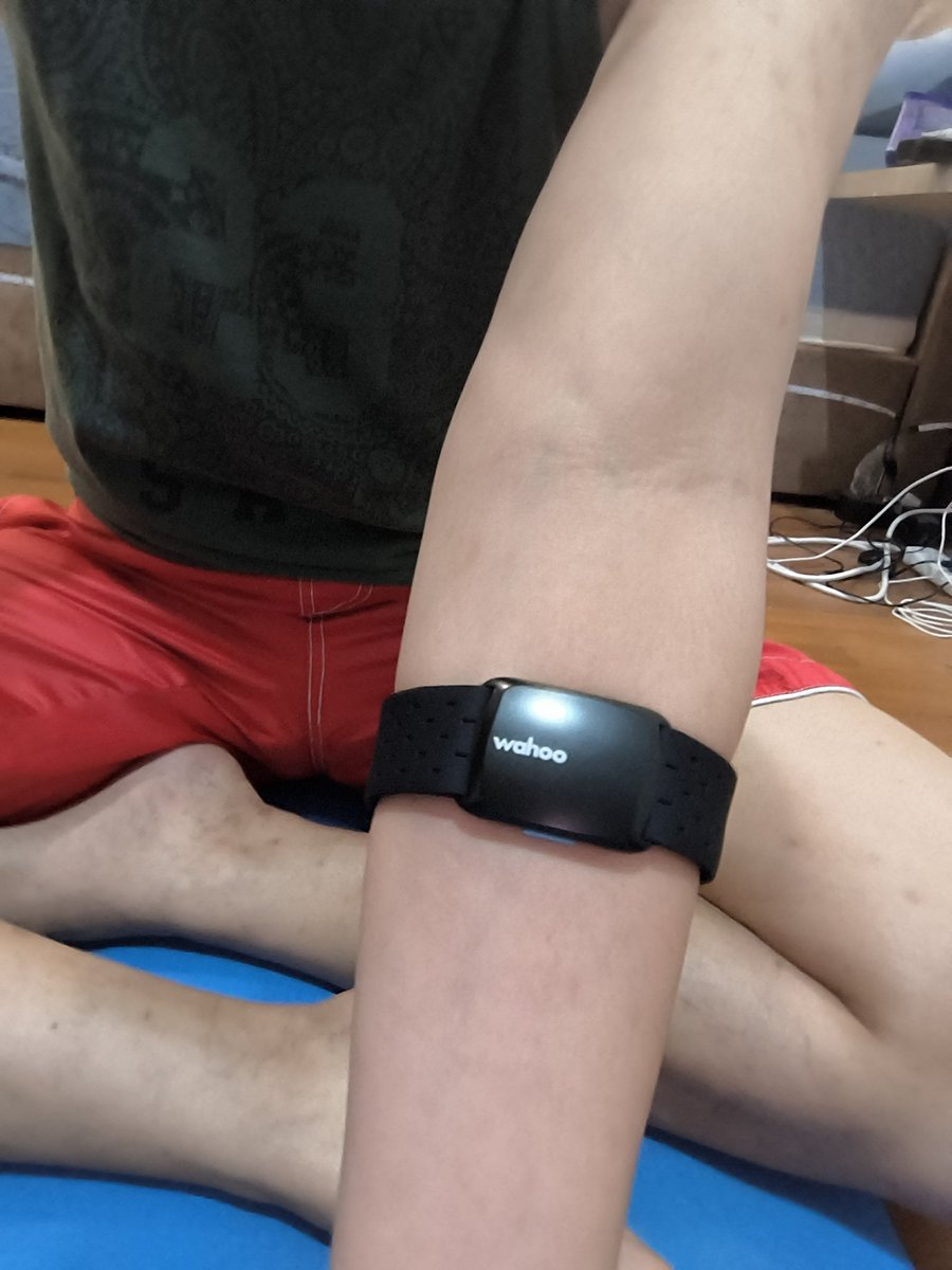 Using this <a href="/wahoofitness/">Wahoo</a> Tickr Fit heart rate monitor I got recently really made a huge difference. Powered through a <a href="/DDPYoga/">DDPY</a> workout by burning 312 calories with no disconnections. Felt like I was in control.

Can't wait to try this out with my <a href="/justdancegame/">Just Dance 2026 Edition</a> streams next week.