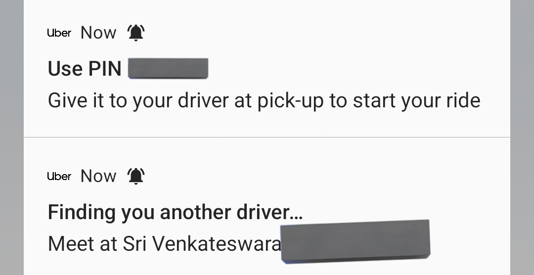 amit25says's tweet image. This shit happens whenever I have to catch my train.

#Uber accepts and cancels and then accepts when I already got a ride from #rapido (I accepted it as the driver left a message) who knows if I cancelled rapido and uber cancels again 🤡

You can&apos;t just depend on 1 app :(