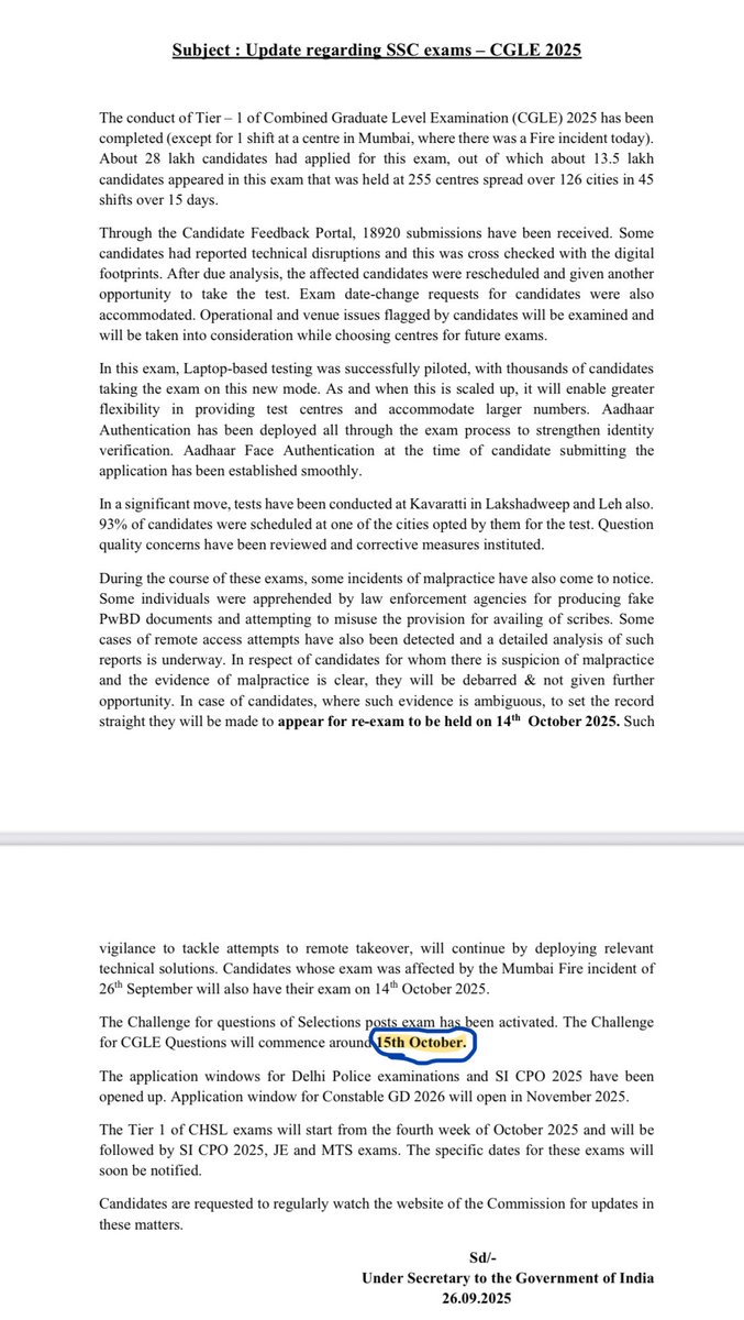 amansinghmfp's tweet image. @SSC_GoI @PIB_India 
@PIBHindi @DoPTGoI 
वो 15 वाला answer key 
कब तक आयेगा जी 👉🏻🥹👈🏻

#cglanswerkey #ssccglanswerkey
#releasecglanswerkey