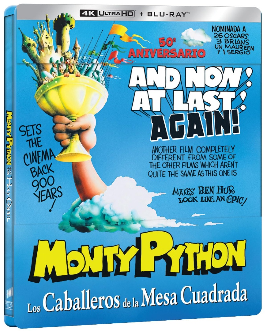 Cinemascomics's tweet image. ⚔️ Los Caballeros de la Mesa Cuadrada y sus Locos Seguidores cumple 50 años y vuelve en Steelbook 4K Ultra HD.
Humor absurdo, cocoteros y el Santo Grial como nunca antes 🐇💥
#MontyPython #HolyGrail #Steelbook4K #CineClásico #Cinemascomics