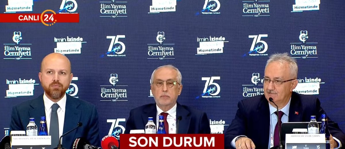 İlim Yayma Cemiyeti'nin 75. yıl faaliyetlerine ilişkin basın toplantısı düzenlendi tmd.yt/3bijx