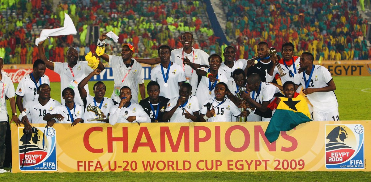 ghanafaofficial's tweet image. 🌟 On This Day in 2009 — The #BlackSatellites made history in Cairo, becoming the first African nation to win the FIFA U-20 World Cup after a dramatic 4–3 penalty shootout victory over Brazil. 🏆🇬🇭

16 years on, the memories still shine bright. ✨

#FIFAU20WC
