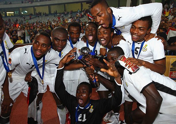 🌟 On This Day in 2009 — The #BlackSatellites made history in Cairo, becoming the first African nation to win the FIFA U-20 World Cup after a dramatic 4–3 penalty shootout victory over Brazil. 🏆🇬🇭

16 years on, the memories still shine bright. ✨

#FIFAU20WC
