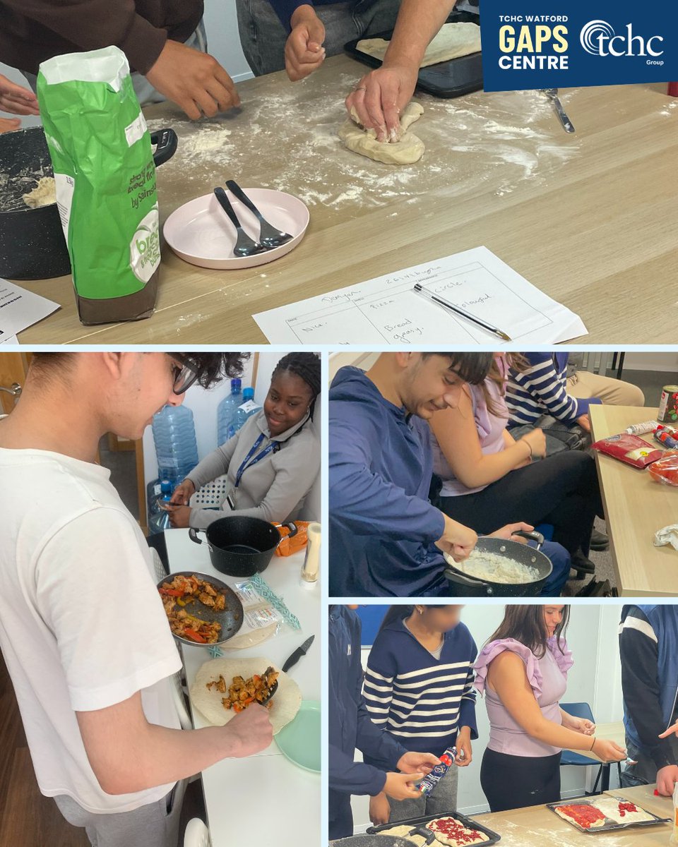 tchcgroupltd's tweet image. Check out our Watford learners getting stuck in to make pizzas from scratch! 🍕👩‍🍳

#tchc #learning #education #skillsforlife