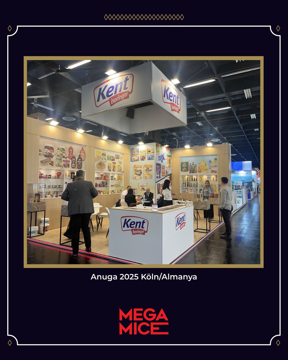 megamicepr's tweet photo. Anuga 2025’te yer alan değerli markalarımızın fuar standlarını başarıyla teslim ettik! Mega Mice ekibi olarak sadece projelerimizi hayata geçirmekle kalmadık,aynı zamanda fuarı ziyaret ederek sektördeki yenilikleri ve trendleri yerinde gözlemledik.

#MegaMice #Anuga2025 https://t.co/EC8VraNjYW