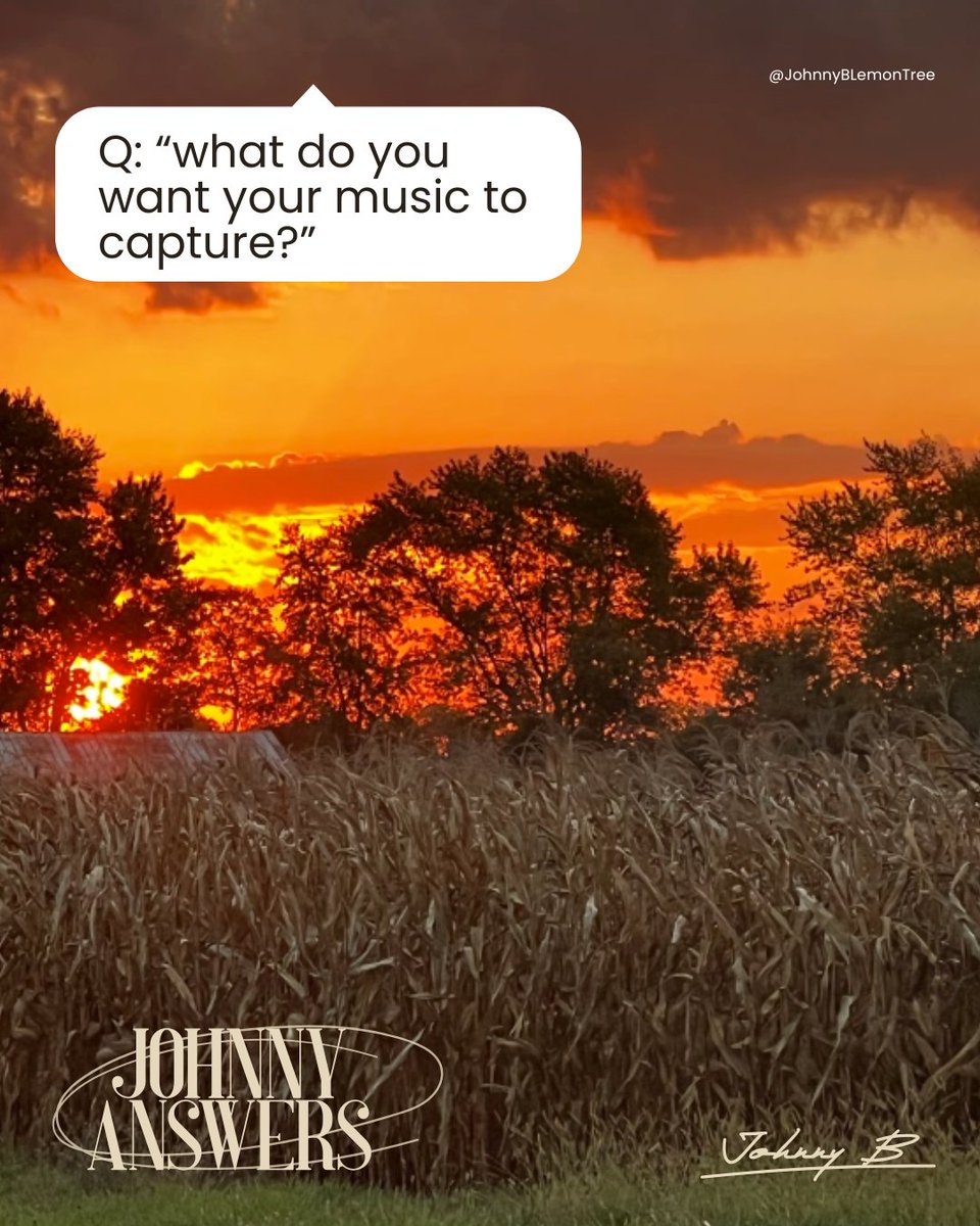 JohnnyBLmnTree's tweet image. I had to think about that one for a minute.
👉 Swipe to see my answer.

#JohnnyB #JohnnyBLemonTree #JohnnyAnswers #Songwriter #IndieArtist