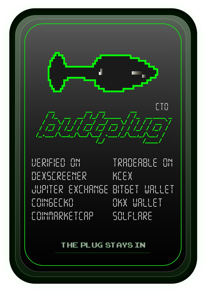 fartcoinkiller's tweet photo. Yooo fam! The Plugโs out, the Buttโs locked in ready to fart our way straight to the top ๐จ๐๐ Whoโs active? Whoโs riding this wave? #BUTTPLUGARMY #FartToTheMoon https://t.co/WL3JxvrH5U