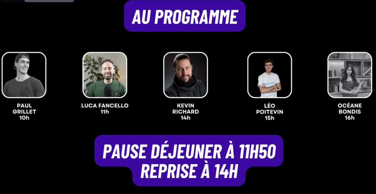 LeoPoitevin's tweet image. On est en live pour des conférences exceptionnelles !
Avec des speakers de folie : Paul, @512banque, Océane, Lucas et moi-même !
On vous livre un max de tips SEO en direct🔥
Et pour fêter ça : @Linkavista fait gagner 25 backlinks !
Pour participer, il suffit de retweeter