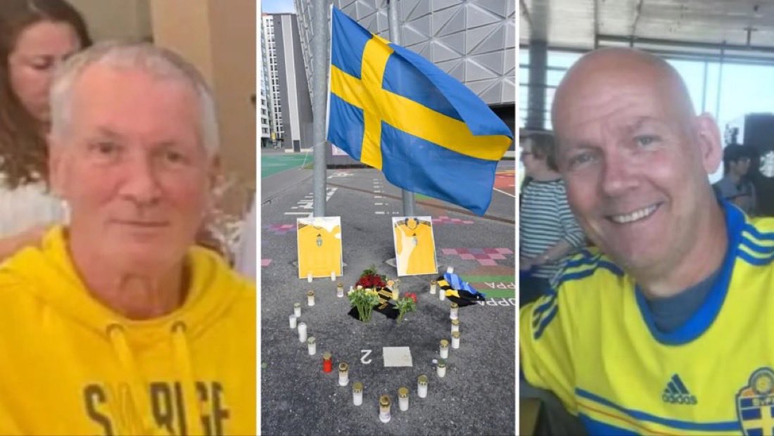 Idag minns vi fotbollssupportrarna Kent Persson och Patrick Lundström som för två år sedan blev mördade i Bryssel 💔🇸🇪