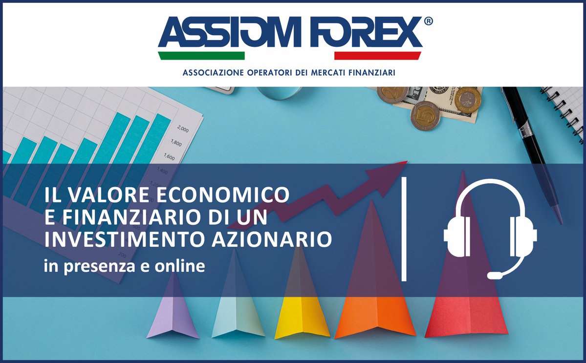 🔜 Corso ASSIOM FOREX

19 e 20 novembre 2025 non perderti il corso IL VALORE ECONOMICO DI UN INVESTIMENTO AZIONARIO tenuto da Picozza Claudio

Iscriviti subito! assiomforex.it/embed/formazio…

🚀 Diventa Socio #ASSIOMFOREX e usufruisci della tariffa agevolata!