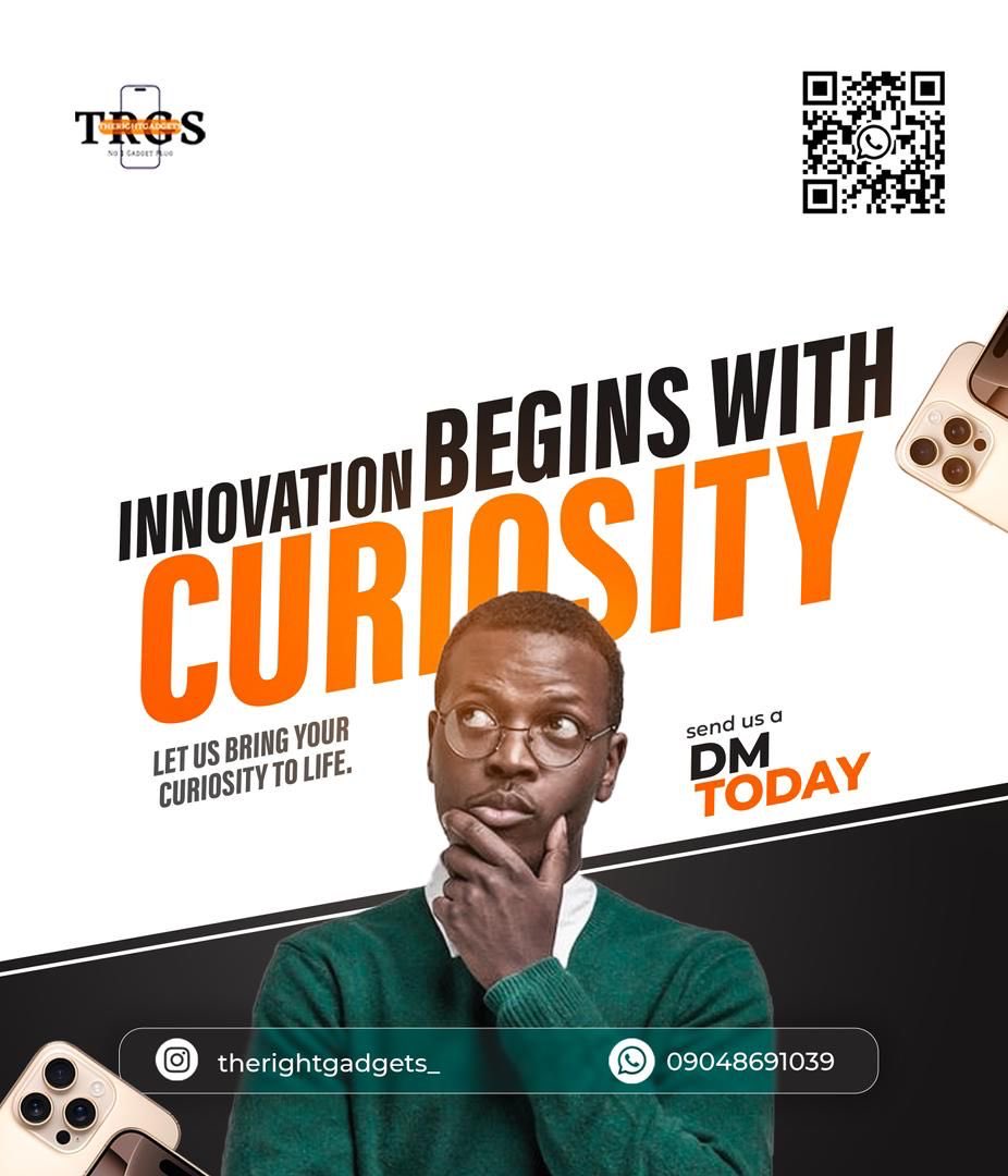 therightgroupng's tweet image. That moment when a brilliant gadget idea strikes. INNOVATION BEGINS WITH CURIOSITY. We make it real. 🚀 DM us!