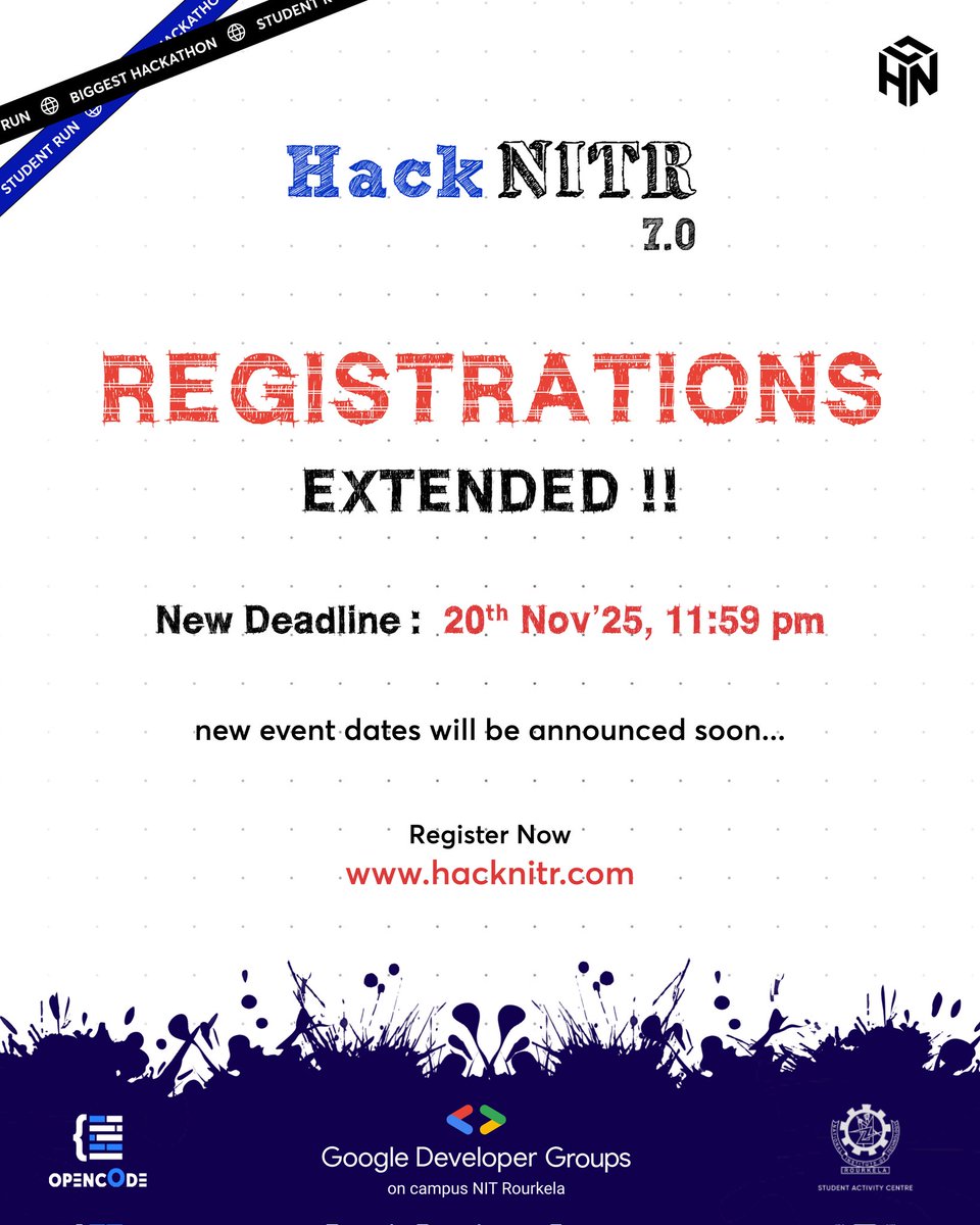 HackNITR Hackathon tweet media