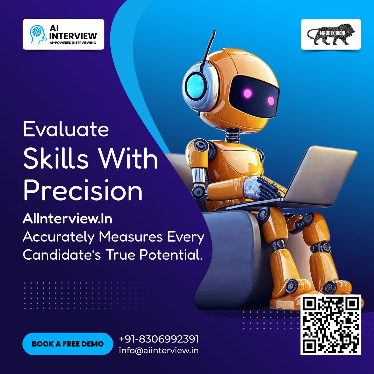 dataingenious's tweet image. Hire with confidence.
 AIInterview.in evaluates every candidate’s skills with precision — fair, fast, and bias-free.

#AIInterview #HRTech #SmartHiring #Recruitment #SkillAssessment