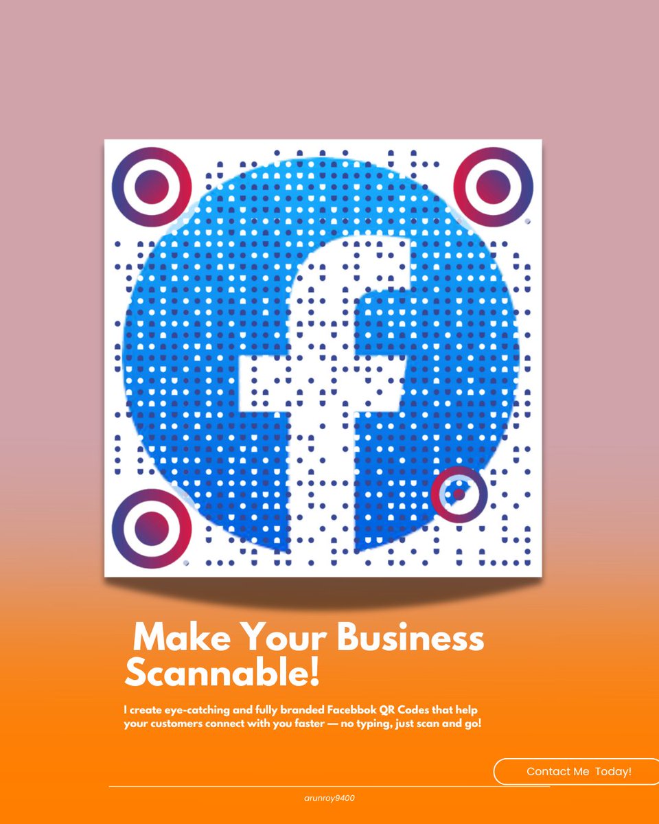 arunroy9400's tweet image. 🔥 Want a Professional QR Code like this!
That Instantly Connects Customers to Your Business?
No more long links or typing — just Scan &amp;amp; Go!
I design branded, clickable and high-quality QR Codes.

#QRCodeDesign #DigitalBusinessCard #SmallBusinessBranding #arunroy9400  #PokemonZA