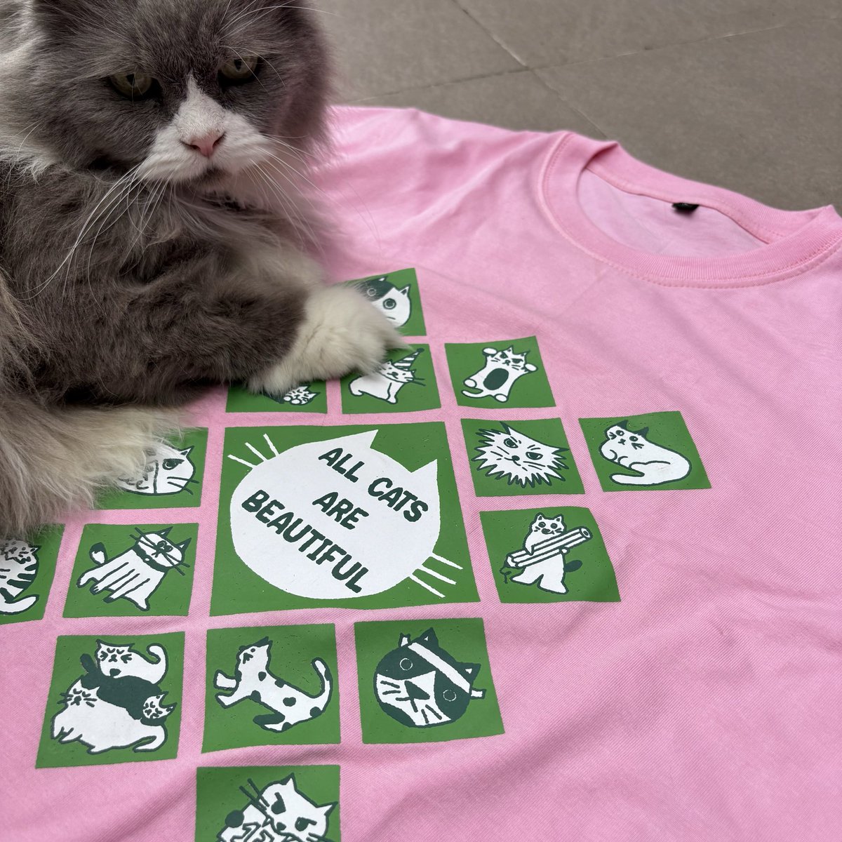 tfoolswhodream's tweet image. Thinking of making this shirt for Artket, would you guys buy it…? *kucing abu di dalam foto gak termasuk ya