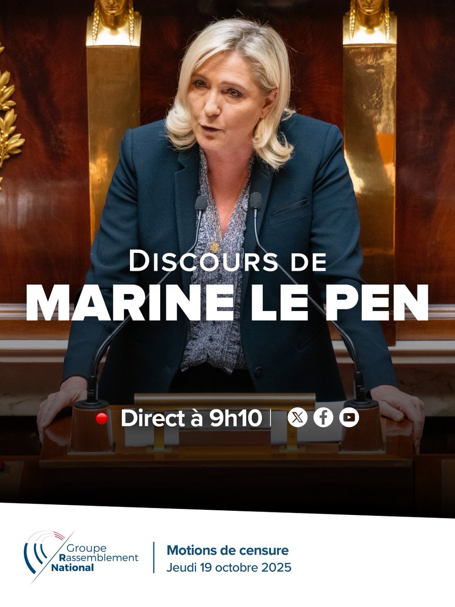 ThomasNastorg's tweet photo. Excellent discours de Marine Le Pen : clair, ferme et au service des Français. 🇫🇷

Face à elle, un Premier ministre arrogant et méprisant, fidèle à la méthode Macron : insulter plutôt que répondre, mépriser plutôt qu’écouter.
La France mérite mieux #DirectAN #CensureLecornu https://t.co/HOg2zMIWLN