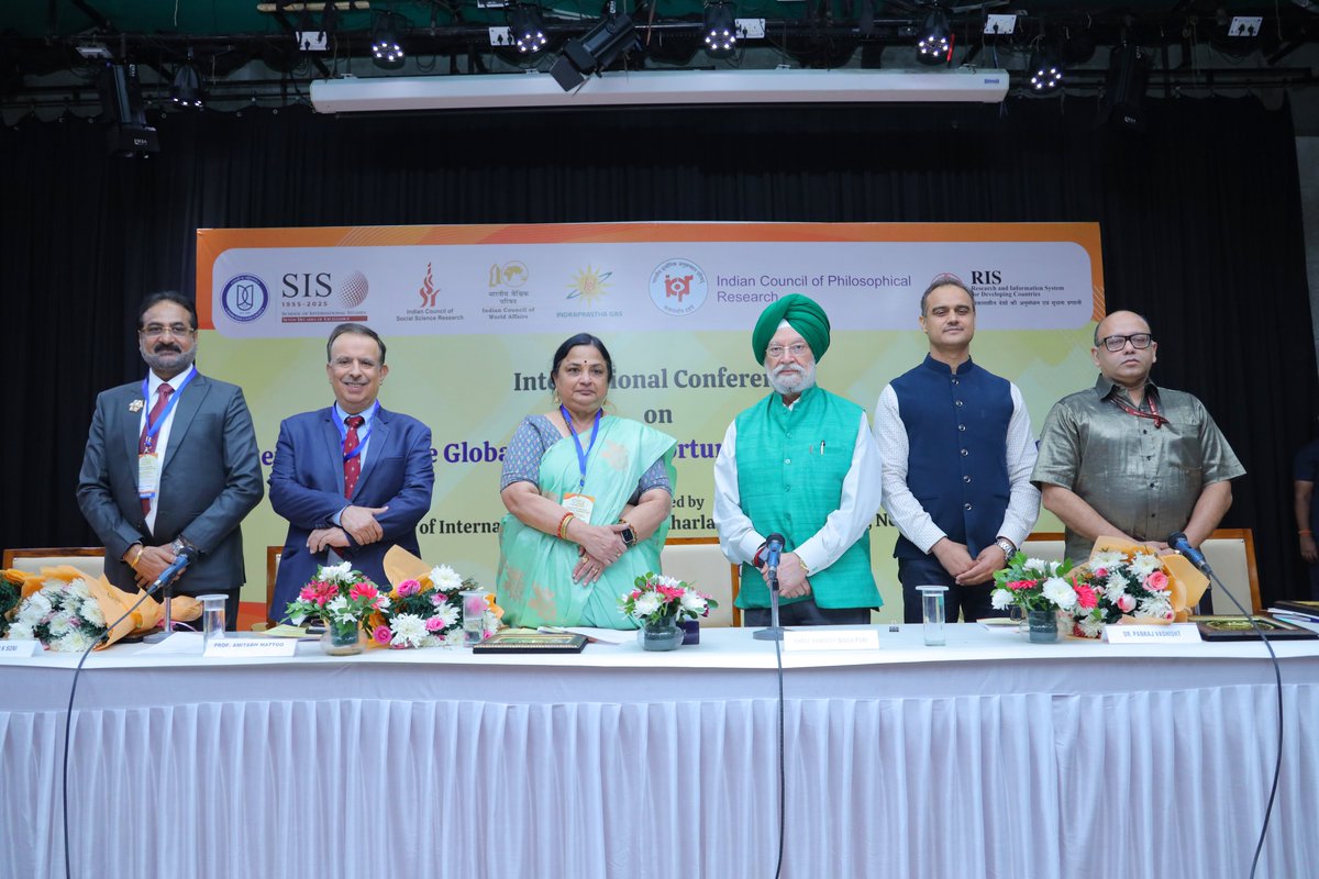 In collaboration with #ICWA, School of International Studies (SIS) <a href="/sisjnu_official/">School of International Studies</a>, Jawaharlal Nehru University, New Delhi, organised an International Conference on the theme “Reimagining the Global South: Opportunities and Challenges for India” from 15–17 October 2025 at New