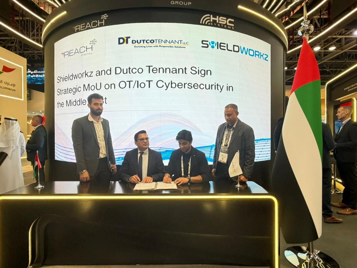 shieldworkz's tweet image. Exciting news! #Shieldworkz has signed an #MoU with #DUTCO TENNANT LLC, marking a powerful #Partnership to advance industrial &amp;amp; OT cybersecurity across the region.

Together, we’re building stronger, more resilient critical infrastructure.
🔗 shieldworkz.com/request-a-demo
#OTSecurity