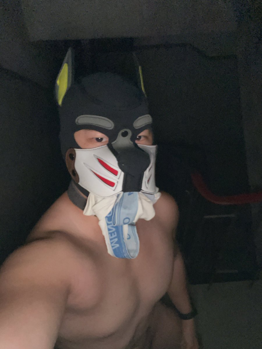 家裡今天停水停電…樓梯間全黑…
熊仔有點性奮…咬著內褲出去走一圈🥵
途中有人下樓梯，有微微的燈光和腳步聲
心跳加速 然後流水了💦