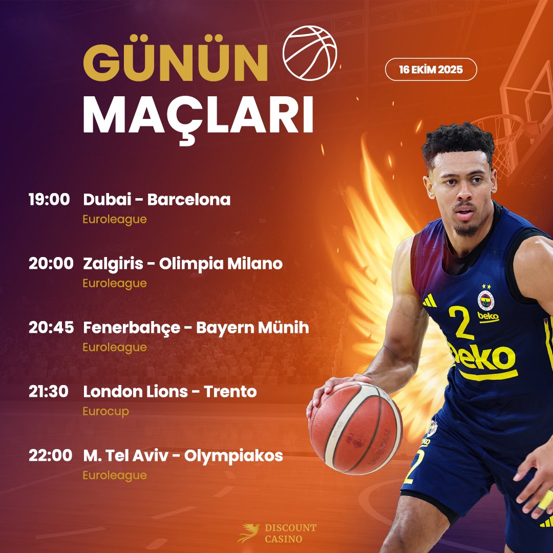 🏀 Fenerbahçe Euroleague'de 7 maçtır devirdiği Bayern Münih'i ağırlıyor! Bahiste güvenin adresi Discount Casino ile kazanç seninle olsun! Discount Casino Giriş: tinyurl.com/4z5nx2ks