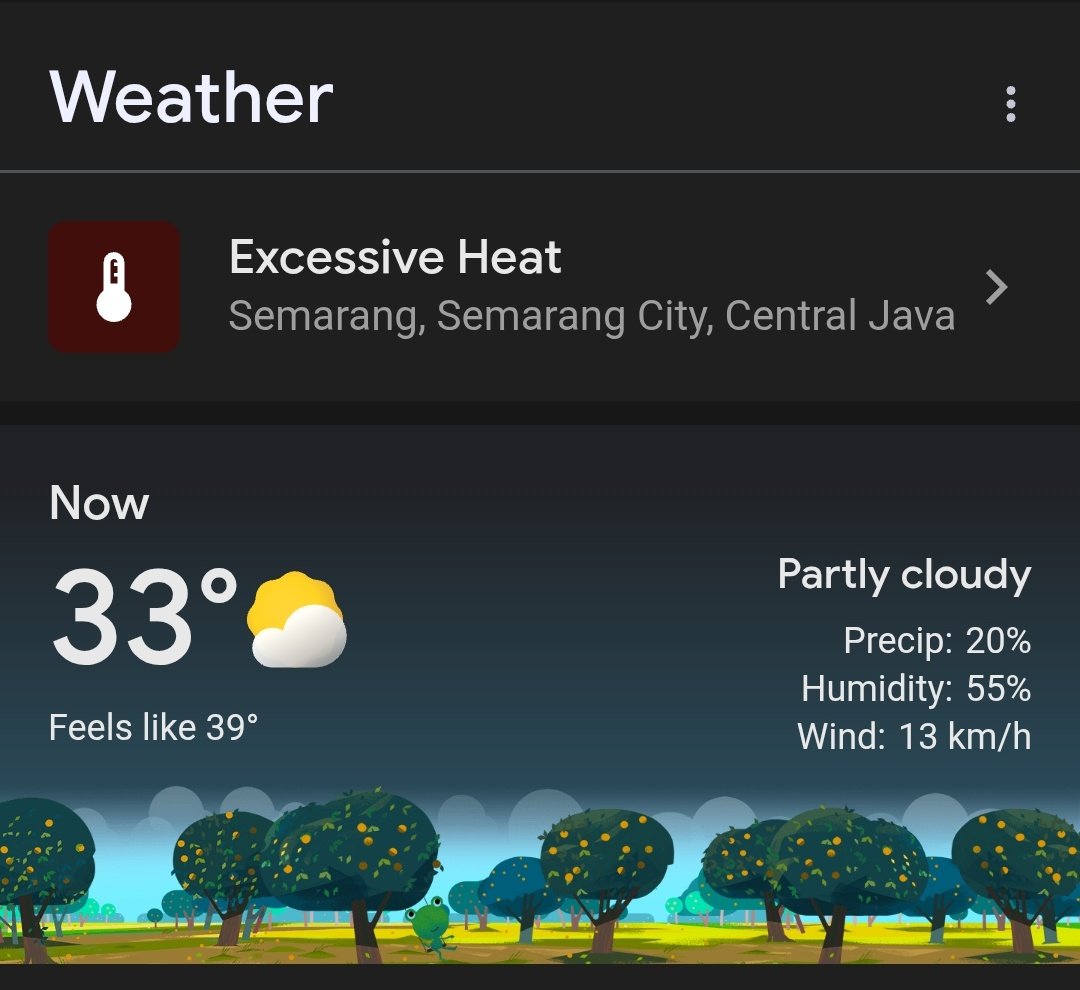 They said "Excessive Heat" a.k.a lebay bgt panasnya.. Gusti Allah paringono dalem es teh utawi jus alpukat 😭😭