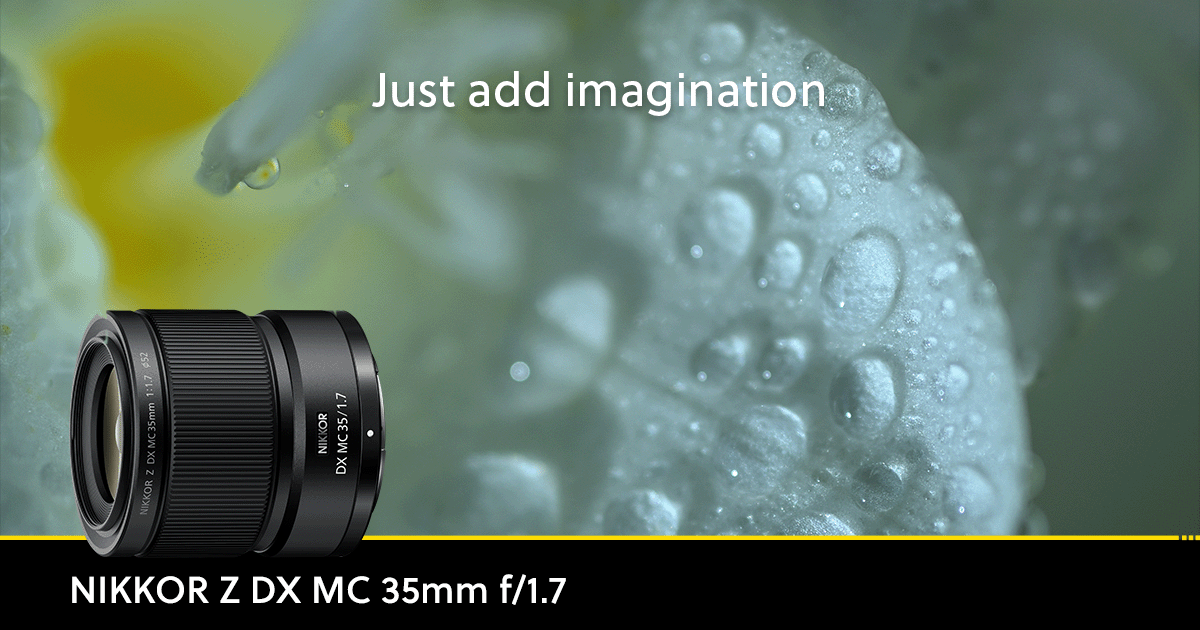 UKNikon's tweet photo. Introducing the NIKKOR Z DX MC 35mm f/1.7 macro lens. The first DX Micro lens for Z Mount is engineered for Nikon Z DX photographers. From macro shots to vibrant everyday photos and video: #justaddimagination
#NIKKOR #NikonDXmirrorless #NIKKORZ #Zmount
https://t.co/Spzj3pJ6FY https://t.co/DFEJUjVM1r