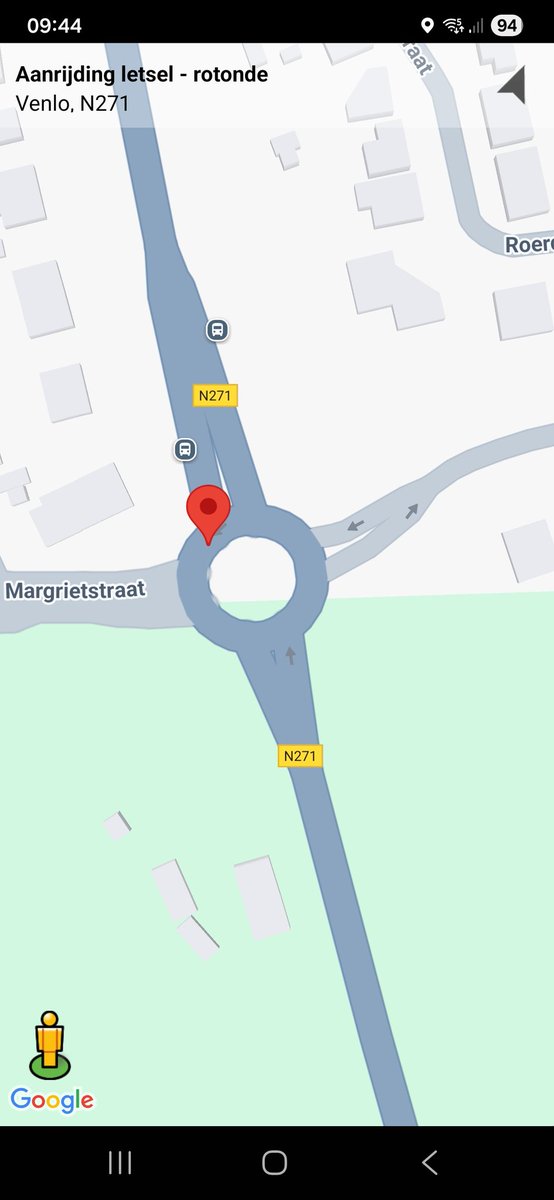 Aanrijding letsel met prioriteit 1 op Rotonde Kraneveld N271
