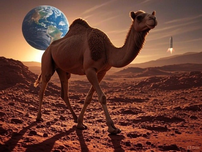 inkwakuzi_'s tweet photo. 🦒🚀 From Kagera to Mars — where giraffes own the roads and camels explore new planets! 🌍➡️🪐😂 #WildlifeGoals #NextLevelTravel #AkageraAdventures #CamelOnMars https://t.co/EL4gVRTyEJ
