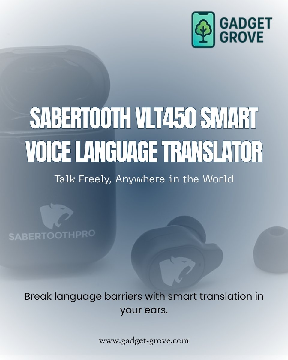 TonyHuf45582886's tweet image. 🌍✨Speak any language, anywhere!
The Sabertooth VLT450 Smart Translator Earbuds translate in real-time, connect via Bluetooth &amp;amp; last up to 18 hrs — perfect for travelers &amp;amp; pros! 🎧

👉 Grab yours now: gadget-grove.com
#smarttranslator #traveltech #techgadgets #innovation