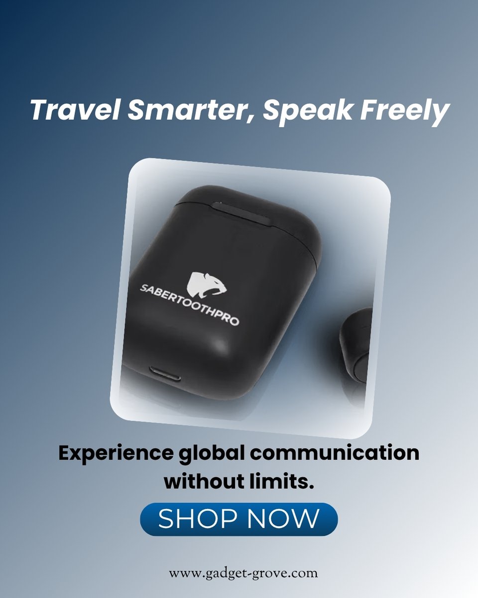 TonyHuf45582886's tweet image. 🌍✨Speak any language, anywhere!
The Sabertooth VLT450 Smart Translator Earbuds translate in real-time, connect via Bluetooth &amp;amp; last up to 18 hrs — perfect for travelers &amp;amp; pros! 🎧

👉 Grab yours now: gadget-grove.com
#smarttranslator #traveltech #techgadgets #innovation