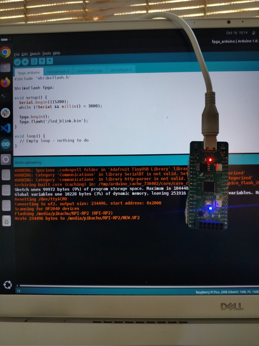 Flashing FPGA from <a href="/arduino/">Arduino</a> ide yes you can do that on shrike now.

<a href="/Vicharak_In/">Vicharak</a>
