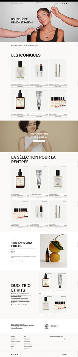 NathanNoCode's tweet image. Grosse nouveauté cette semaine ! 🚨
Le thème FullStack sort sa version 2.0, une petite pépite comme le montre cette démo, recréant l’univers de la célèbre marque @typologyparis 🧴
Je vous met un lien ici, pour ceux qui veulent : urlr.me/XWCy9J
