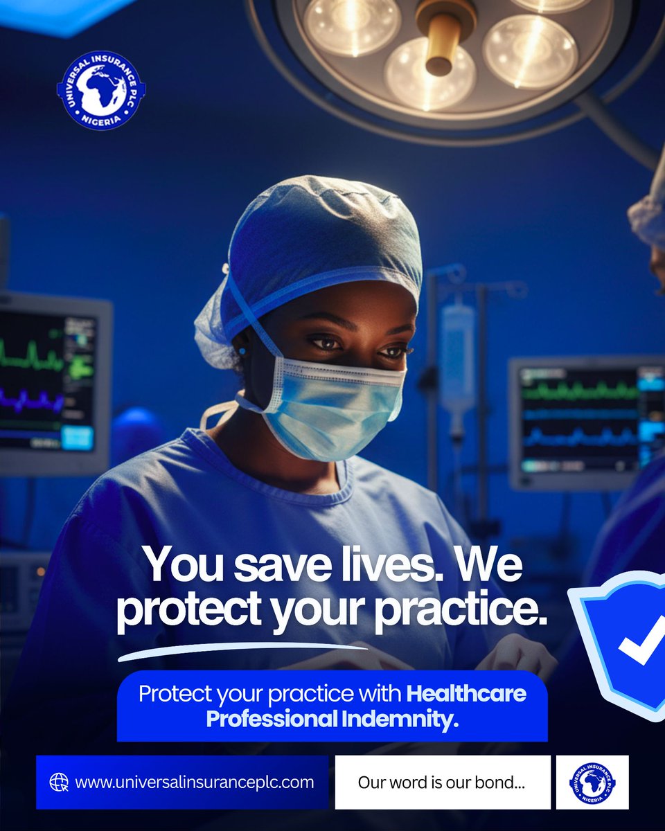 uinsuranceplc's tweet image. You save lives, we protect your hustle. Safeguard your practice the same way you care for your patients.

Visit universalinsuranceplc.com for your insurance needs today.

#InsuranceTrivia #KnowYourCoverage #UniversalInsurance #SmartChoices #StayInformed