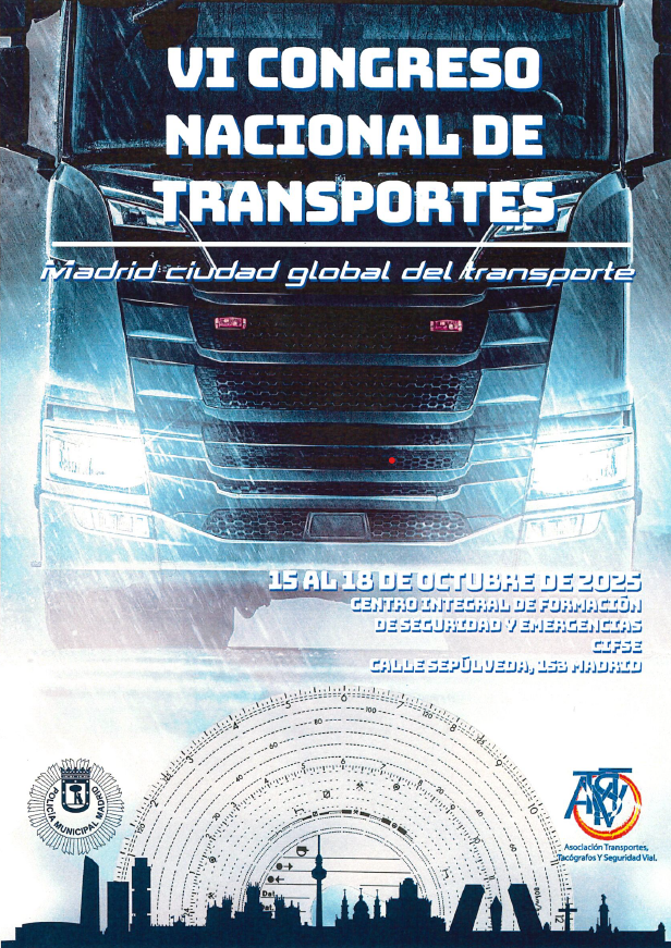 🚨 Del 15 al 18 de octubre acogemos en el @CIFSE_MADRID el VI Congreso Nacional de Transportes 🚛. 
Un punto de encuentro clave para profesionales del sector, con la participación de la Asociación de Transportes, Tacógrafos y Seguridad Vial y <a href="/policiademadrid/">Policía Municipal de Madrid</a> 
#CIFSETransportes