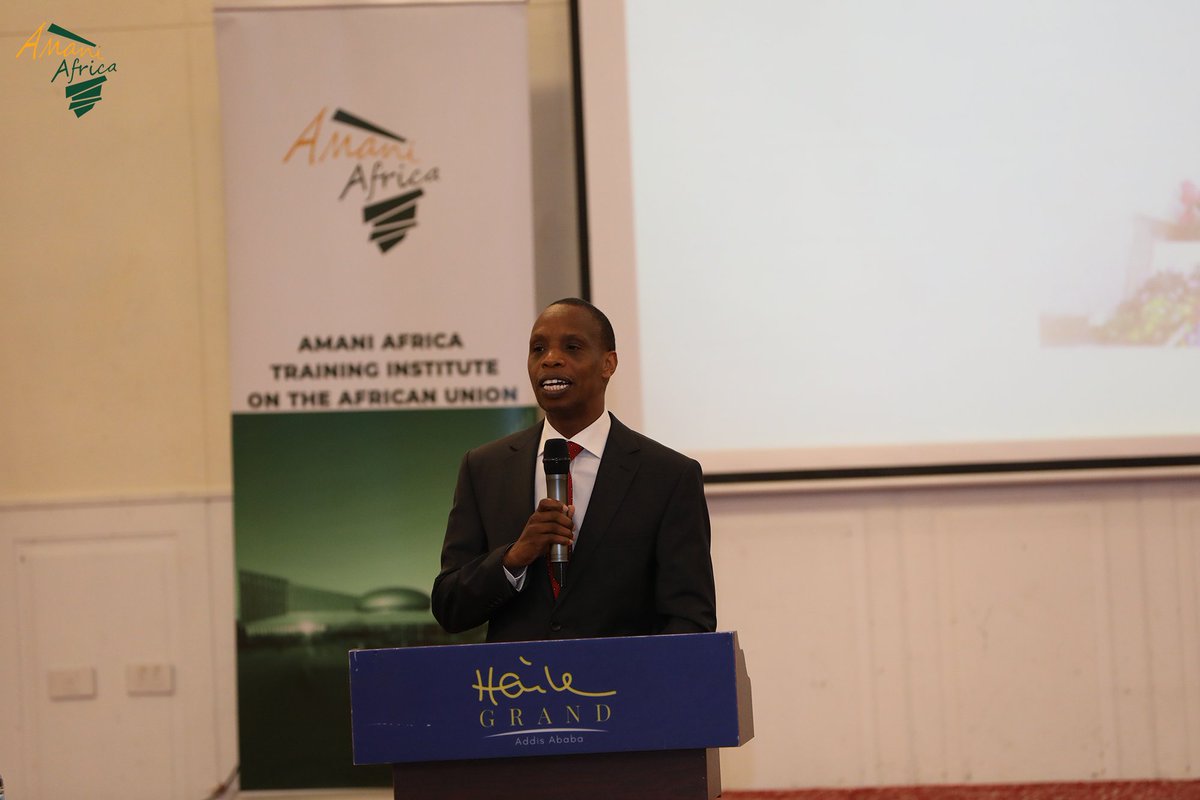 africa_amani's tweet photo. The 5th edition of the Amani Africa Training Institute on the #AfricanUnion kicked off with the opening of our Executive Director @SolomonADersso, he reflected on the institute’s history, purpose, and vision for strengthening African expertise on AU affairs. This was followed by remarks from Prof. Hajer Gueldich, Legal Counsel of the #AU, who underscored the importance of the institute in equipping African academicians, diplomats, and researchers with the knowledge and tools to engage effectively with the AU. Japheth Biegon @BiegonJaphet, the Course Director, then set the tone by outlining the training’s core objectives. We extend our sincere appreciation to @IrlEmbEthiopia for their continued partnership and support in making the organization of the training possible.