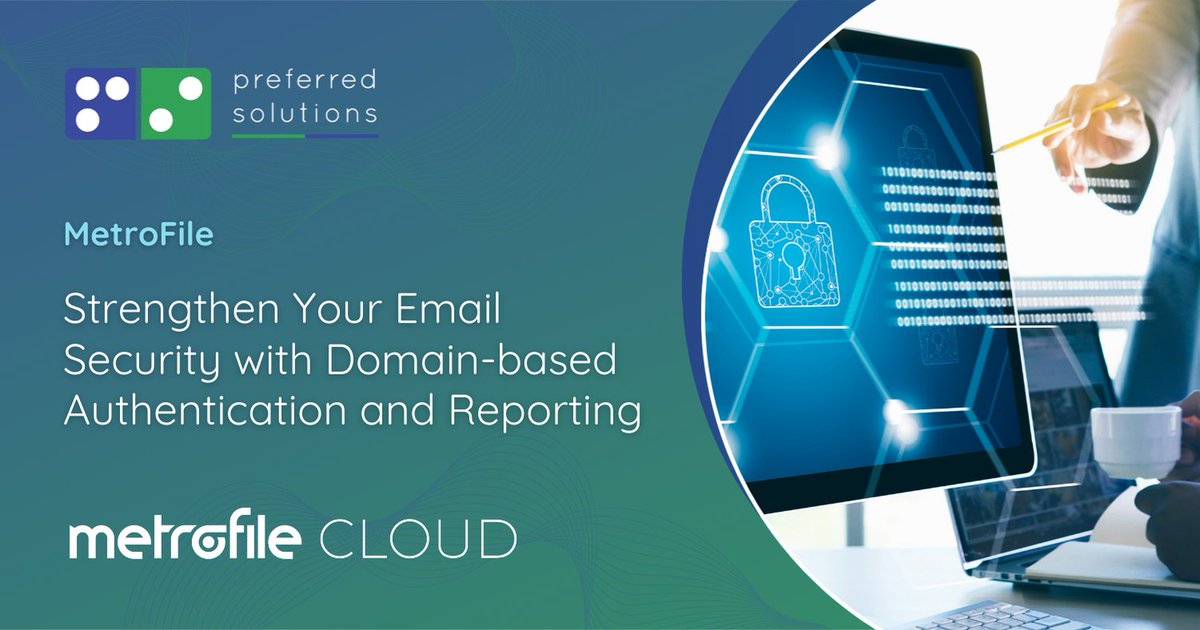 prefsolutions's tweet image. DMARC stands for Domain-based Message Authentication, Reporting, and Conformance. It helps protect your email domain from spam and phishing attacks, protecting your email domain and improving your overall email security. Visit zurl.co/AaZIu for more information.
