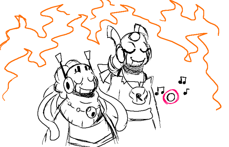 #rainworld (Still Slugbros AU)
Oh yeah forgot to add this to the doodle pile but
Pebbles and Moon are here too
They're fine I assure you