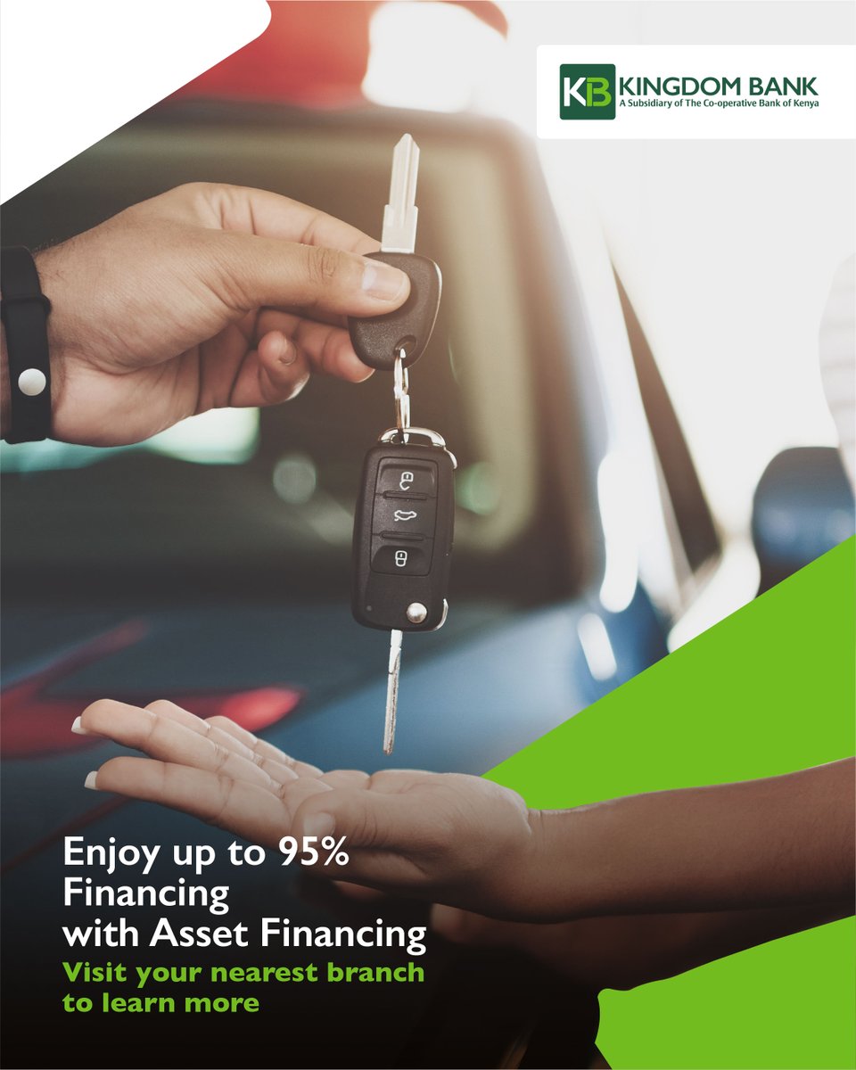 If a vehicle upgrade is what you need for your personal or business needs, you can get up to 95% Asset Financing. ​
To apply, visit any of our branches or call us on 0709 881 300. #KBAssetFinancing