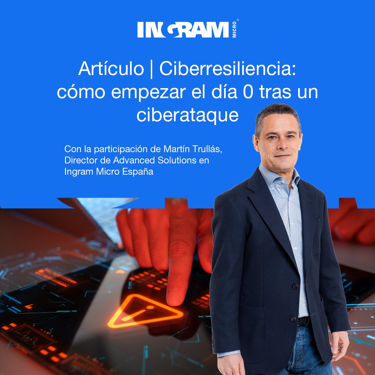IngramMicroES's tweet image. 🔐 ¿Qué hacer el “Día 0” tras un ciberataque?
En el último artículo de @EsTheOfficer, Martín Trullás, Director de #AdvancedSolutions en #IngramMicro, comparte una visión clave sobre cómo construir #ciberresiliencia real.