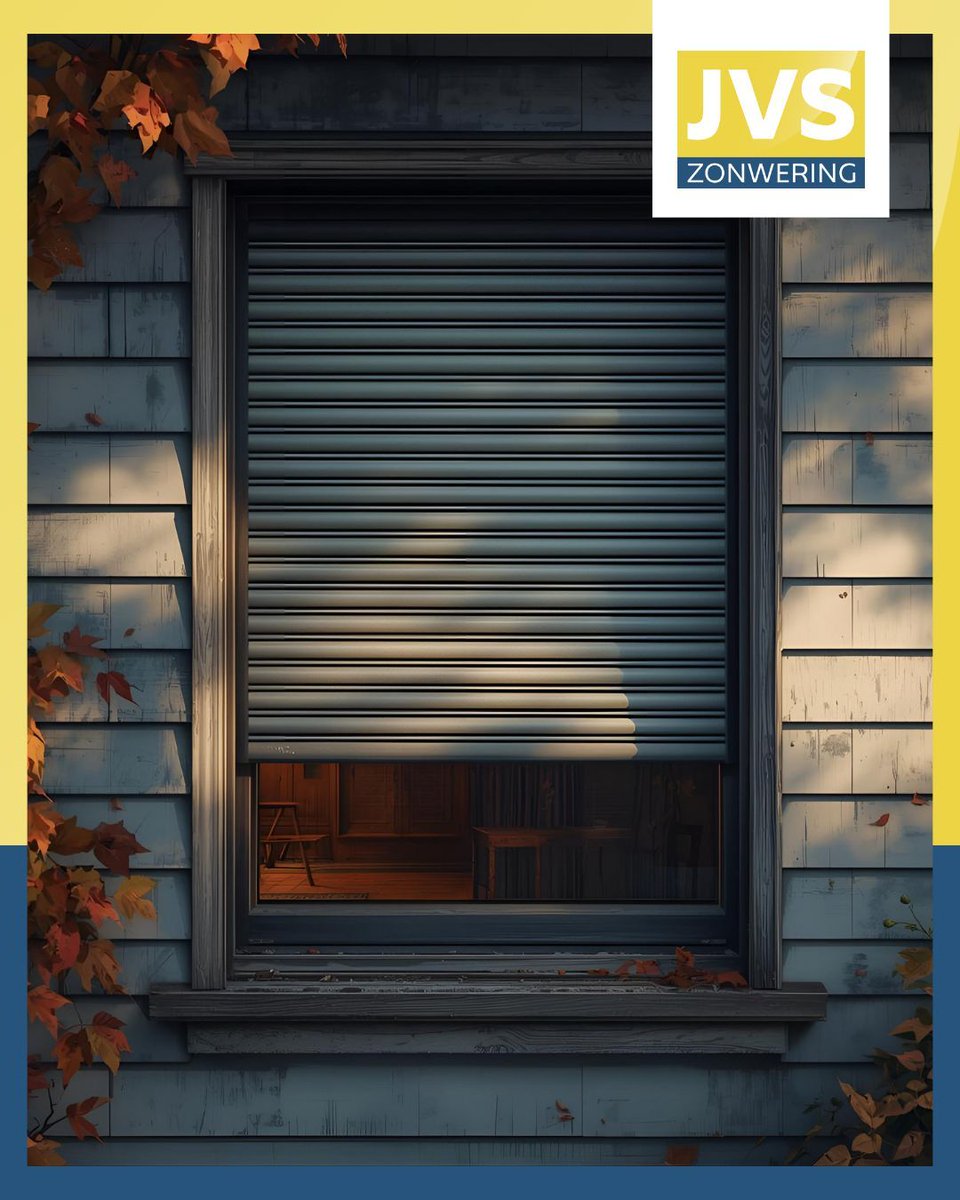 JVSzonwering's tweet photo. 🍂 De herfst is hier! Tijd om het binnen gezellig te maken. Met rolluiken houd je de warmte binnen en de kou buiten. Geniet van meer privacy en bescherming tegen de elementen. Ontdek de mogelijkheden bij JVS Zonwering. Klaar voor een knusse herfst? #HerfstWonen #Energiebesparen https://t.co/rZz8fIeLp1
