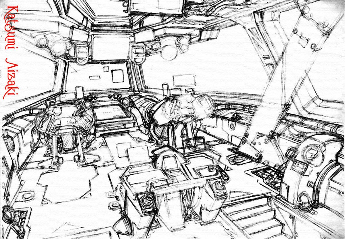 KatsumiAizaki's tweet image. 宇宙船のコックピットのデザイン依頼で描いたラフ画‥で、没になった!...それ以外の記憶が欠如してます｡｡｡σ(^_^;)
メカデザインのラフは、どれくらい描いたら相手に伝わるのか分からないので‥毎回悩みどころです｡

#メカ
#メカデザイン
#コックピット
#ラフ画
#オリジナルメカ
#オリジナル