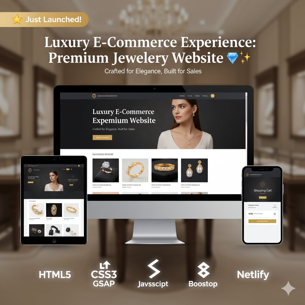 codewithmgupta's tweet image. 💎Built a luxury jewellery e-commerce website!
✨ Premium design
🛒 Shopping cart
📱 Mobile-optimized
⚡ Fast & elegant
🎬 Video integration
Perfect for high-end jewellery brands
🔗 Live demo: …premium-jewellery-website.netlify.app
💼 Available for projects!
#WebDev #Ecommerce #Freelance