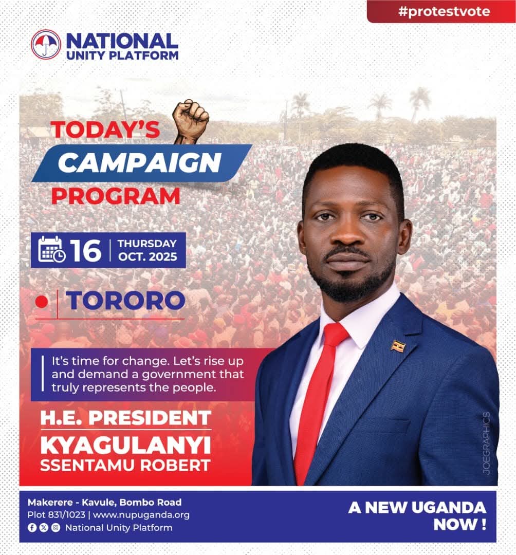 Here we come 
#AnewUgandaNow