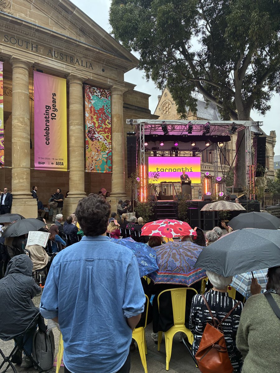 Tonight we celebrate the opening of the 2025 Tarnanthi Festival. This year is the tenth anniversary of this nation-leading contemporary Aboriginal and Torres Strait Islander art festival – the premier art event of its kind.