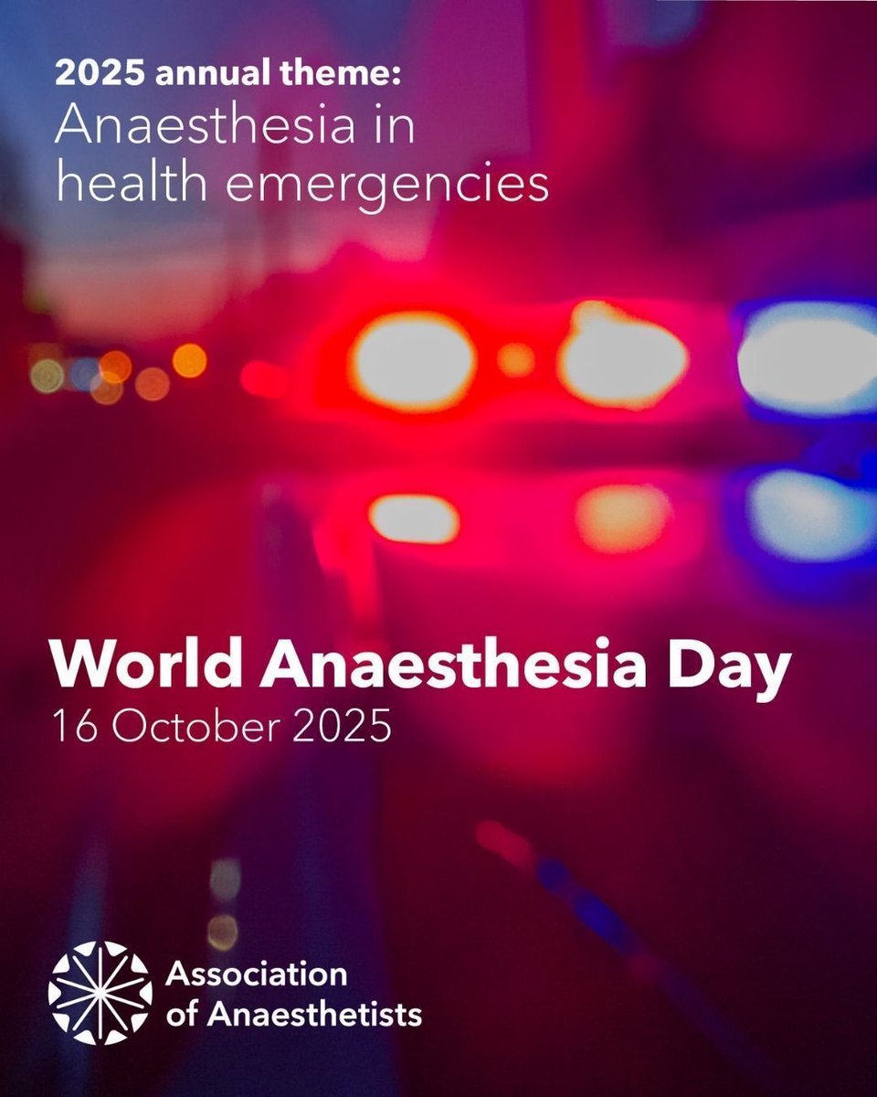 Assoc_Anaes's tweet image. Happy #WorldAnesthesiaDay 🥳
