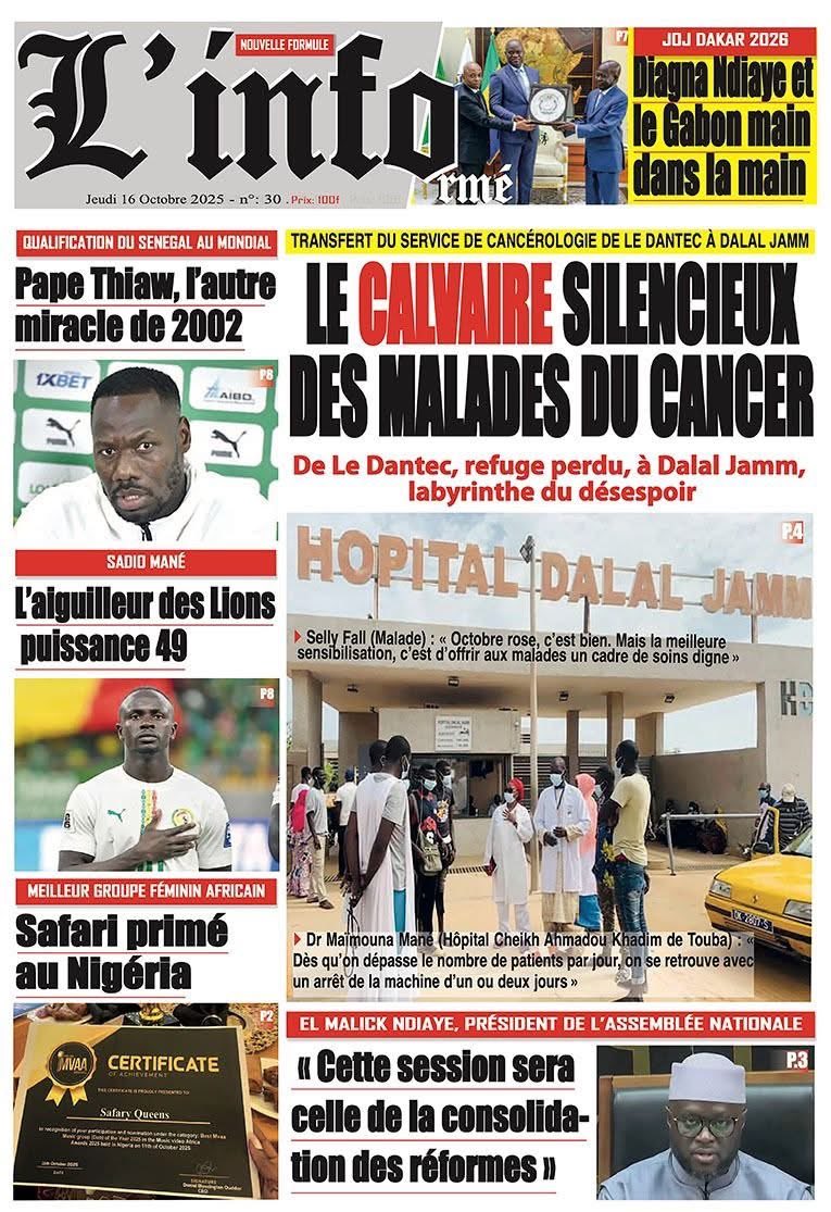 Cancer, j’espère que les gens vont se réveiller, tu n’as pas de cadre adéquat mais tout le monde pense que la communication règlerait le problème. Touba, je ne pense même pas que cette machine va tenir vu le flux. Il faut être pragmatique.