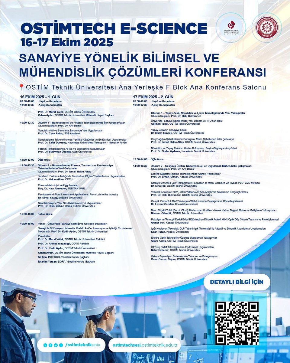 usigri's tweet photo. OSTİMTECH E-Science Mühendislik Çözümleri Konferansı @ostimteknikuniv @ostimosb https://t.co/30alqBPIyF