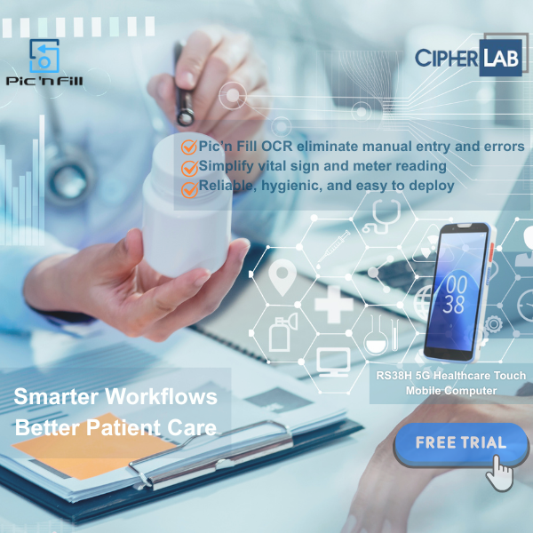Is Your Healthcare Team Struggling with Device Overload?
CipherLab's healthcare solution delivers effortless barcode scanning.

See how hospitals are transforming care → cipherlab.com/en/a2-5893/Tra…

#HealthcareTechnology #PatientCare #CipherLab