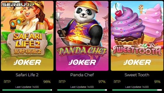 serbujp's tweet photo. 🐼 Update Komunitas SERBUJP Hari Ini!
🦁 Safari Life 2 — 98%
🥢 Panda Chef — 97%
🍦 Sweet Tooth — 91%
Keseruan komunitas digital sore ini makin ramai 🔥
Temukan hiburan &amp; event seru bareng ribuan anggota aktif!
🌐 https://t.co/4GWjz8o0To
#SERBUJP #KomunitasDigital #EventOnline https://t.co/g64U7ScTX0